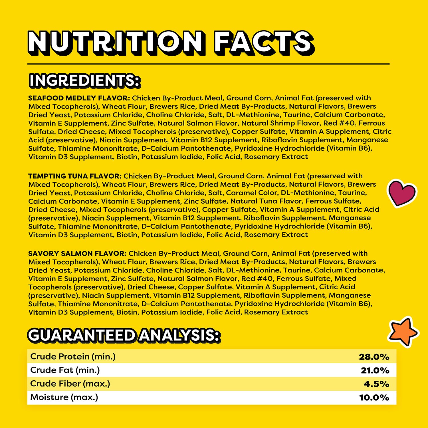 Nutrition complète pour chats adultes avec Temptations.