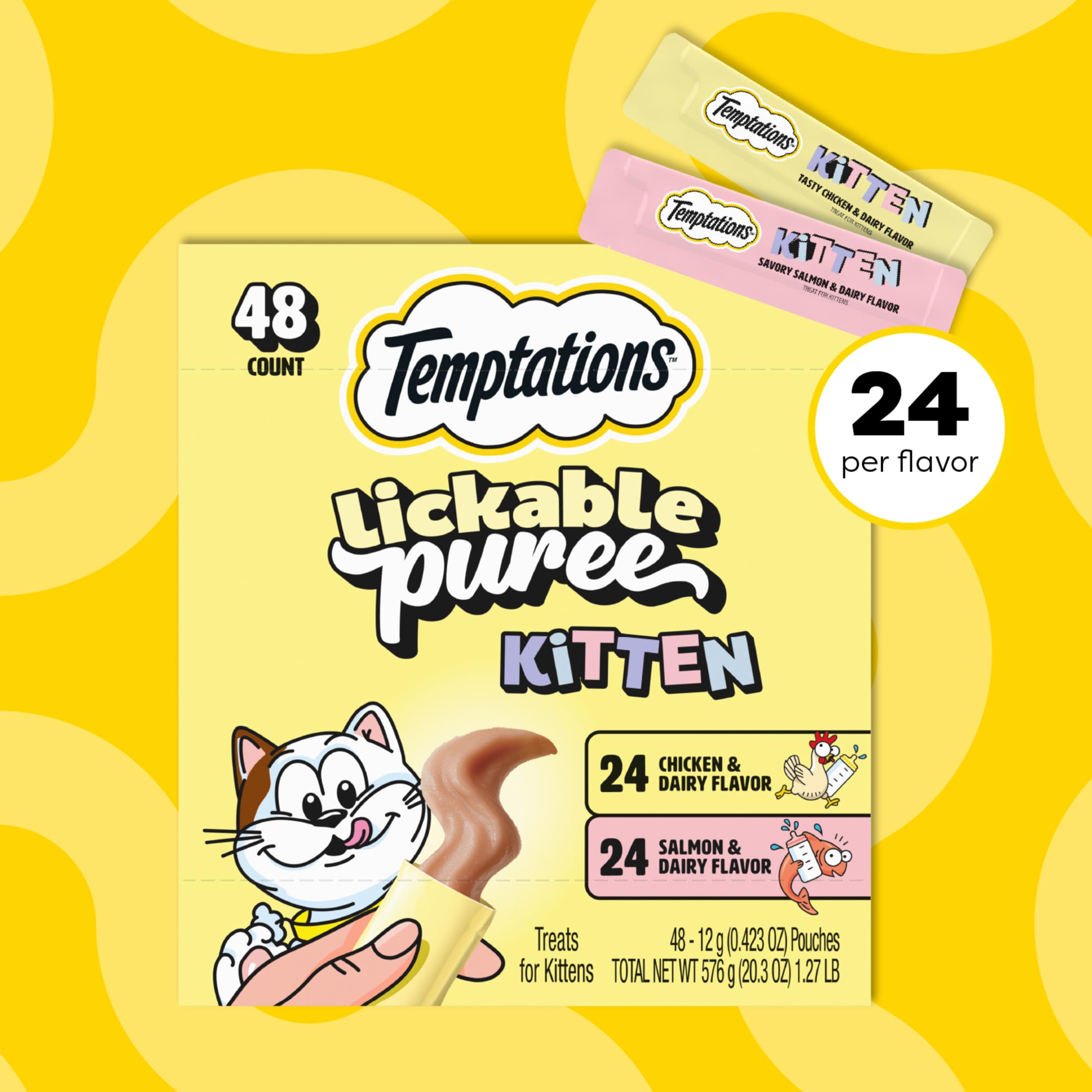 Sachet Temptations Purée chatons, sans sucre ajouté pour une douceur légère