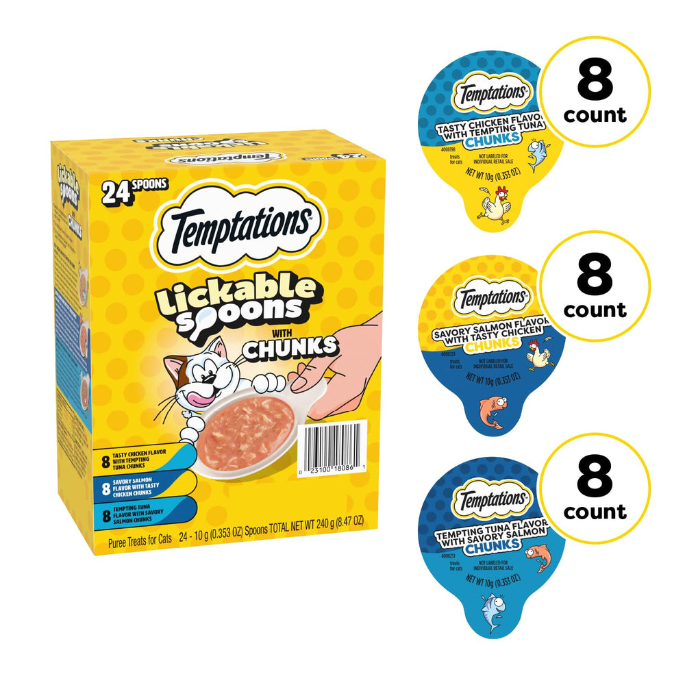 Temptations purée crèmeuse – chat appétit et douceur en bouche.