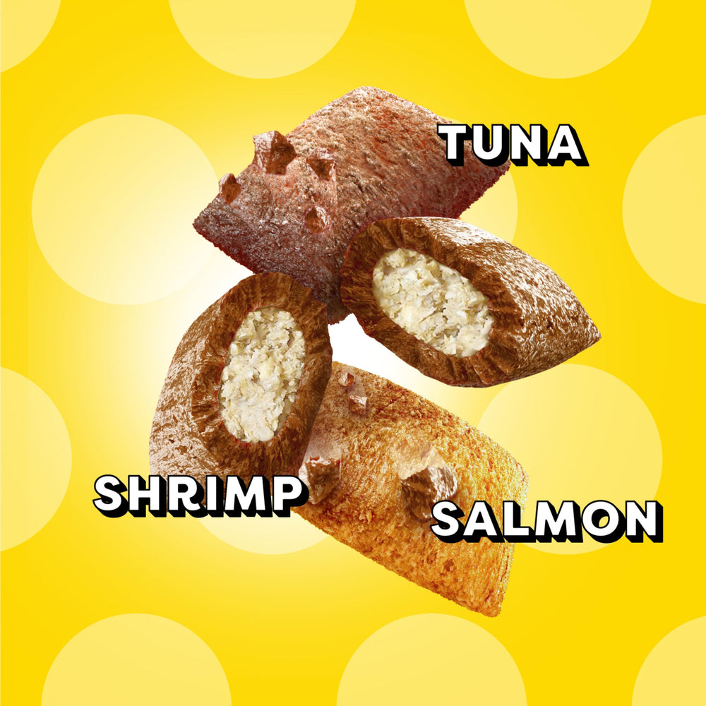 Saveur crevettes Temptations Surfer's Delight pour varier les récompenses.