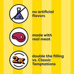 Temptations Tender Fills centre-crème visible, texture double expérience