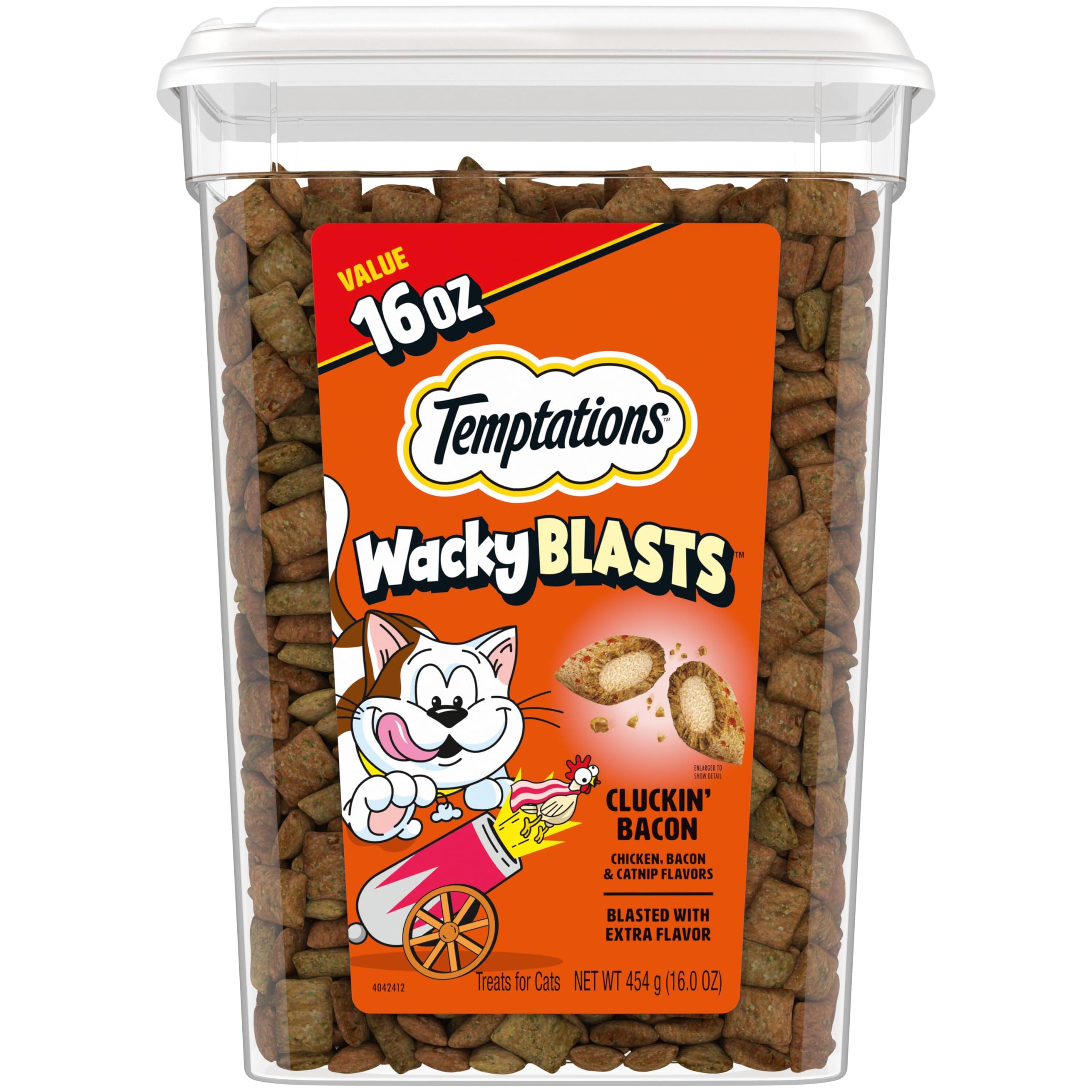 Temptations Wacky Blasts Cluckin’ Bacon – emballage stay-fresh pour récompenser sans excès