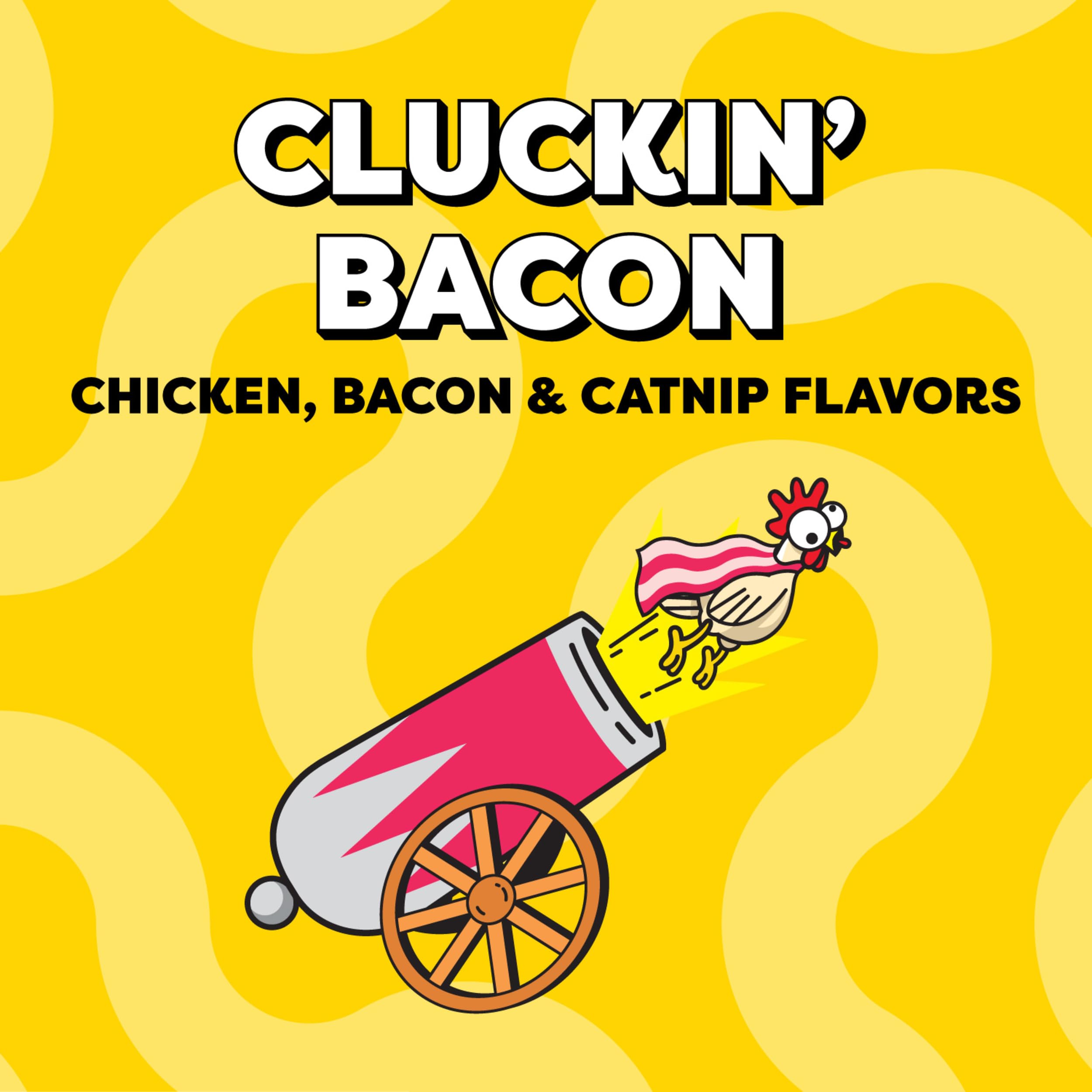 Temptations Wacky Blasts Cluckin’ Bacon – intérieur moelleux, gâterie faible en calories