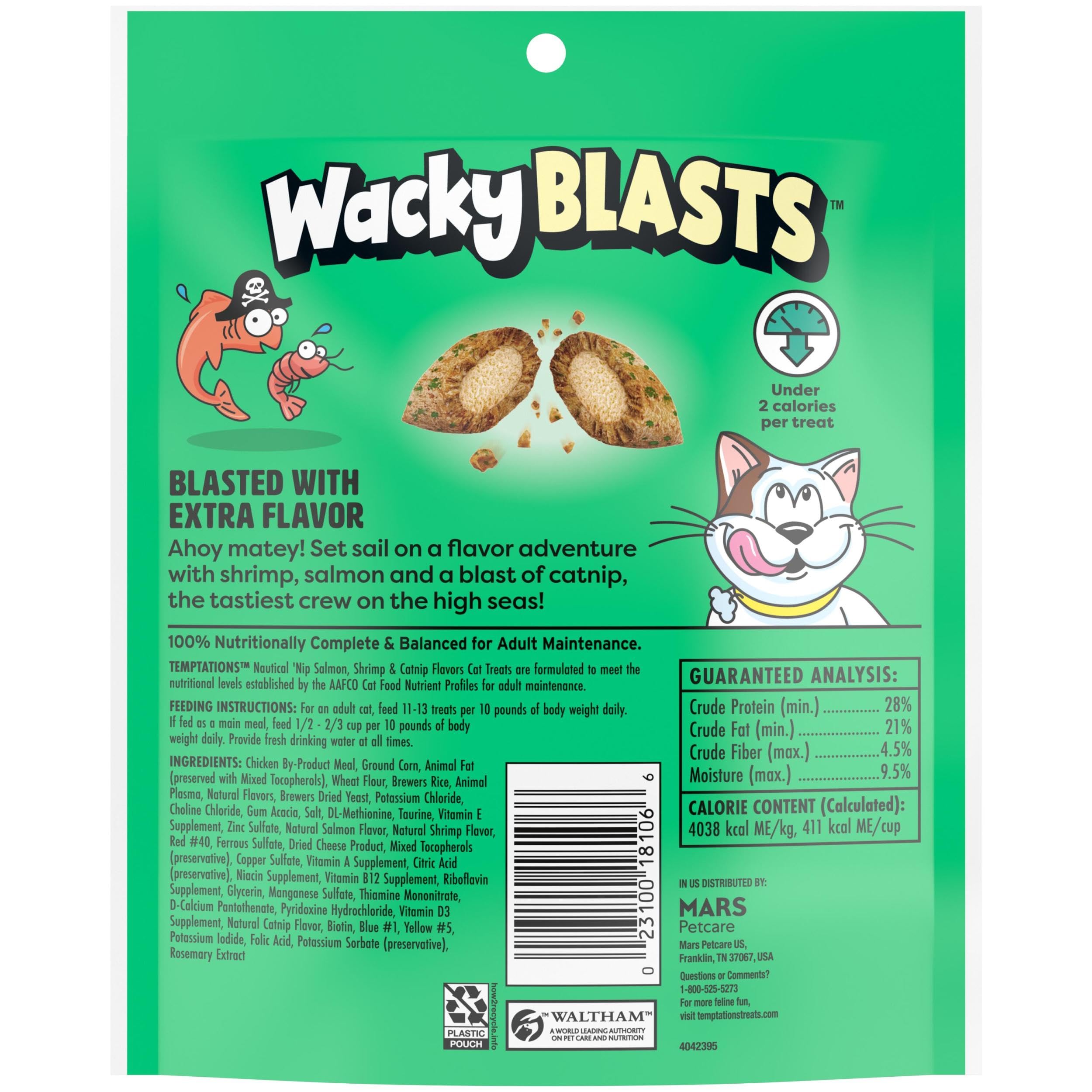 Pack Temptations Wacky Blasts, lot de 10 sachets pratique et portable