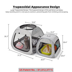 Tenrai enclos animaux pliable pour plein air, espace sécurisé.