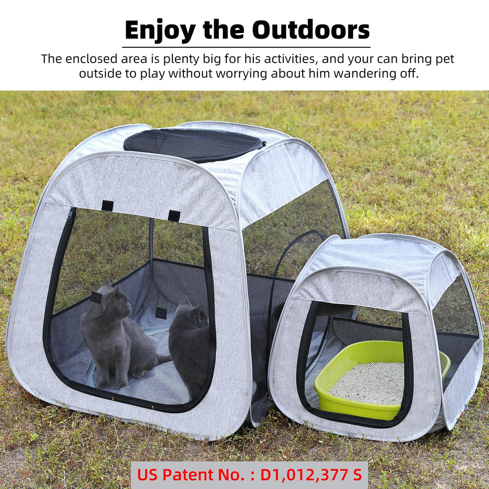 Tenrai enclos usage interieur et exterieur pour chats et chiens.