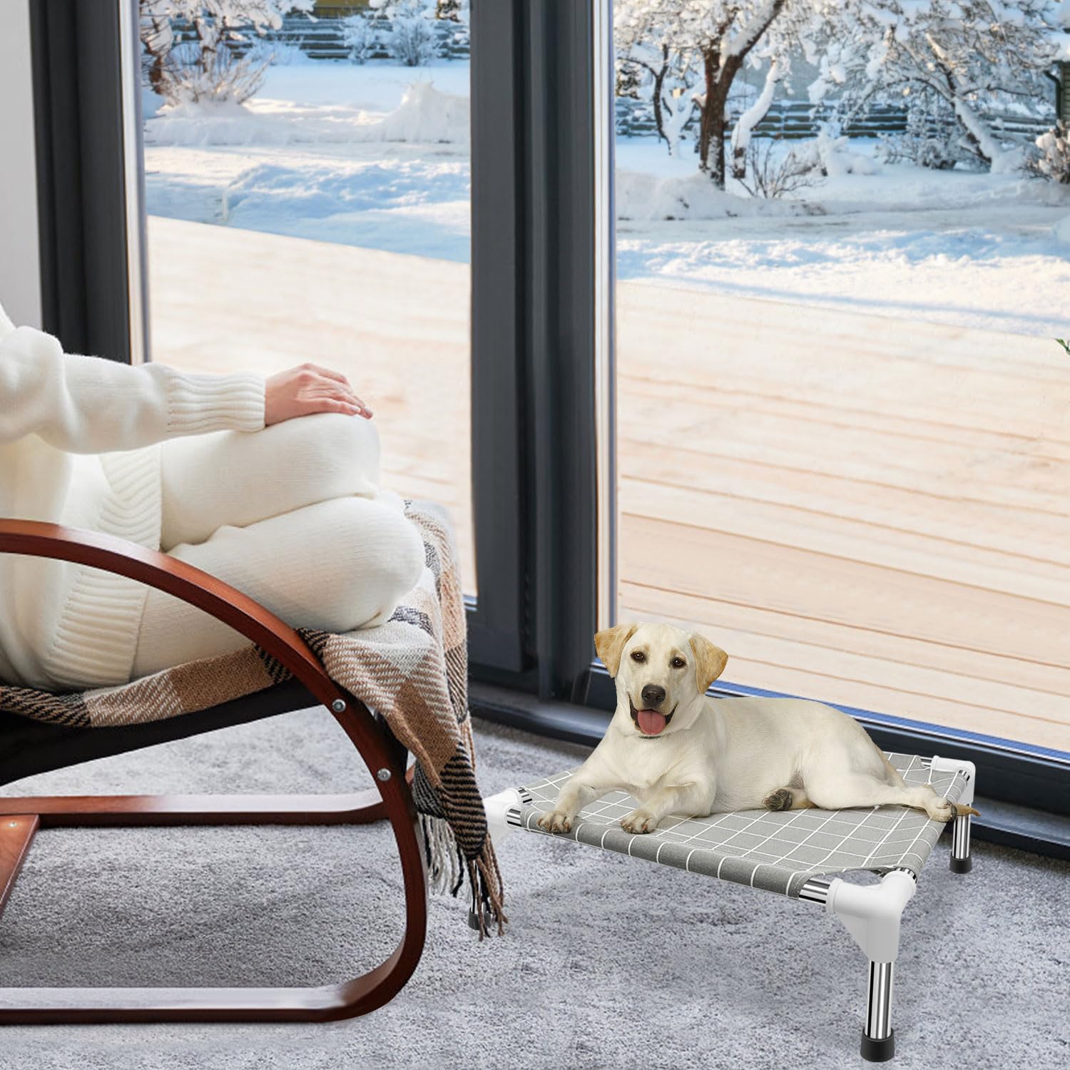 Tensorsine couchage surélevé 6 pouces pour petit chien.