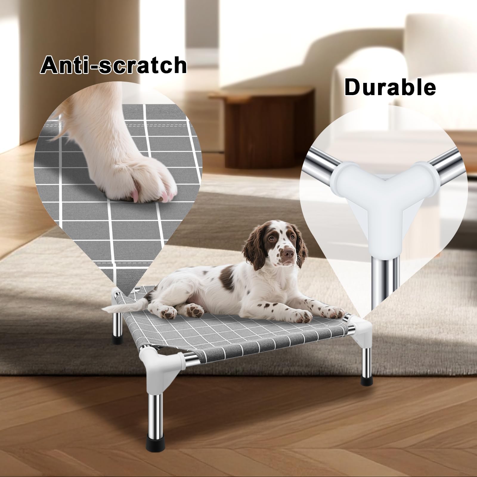Tensorsine lit portable pour chien, cadre léger idéal voyage.
