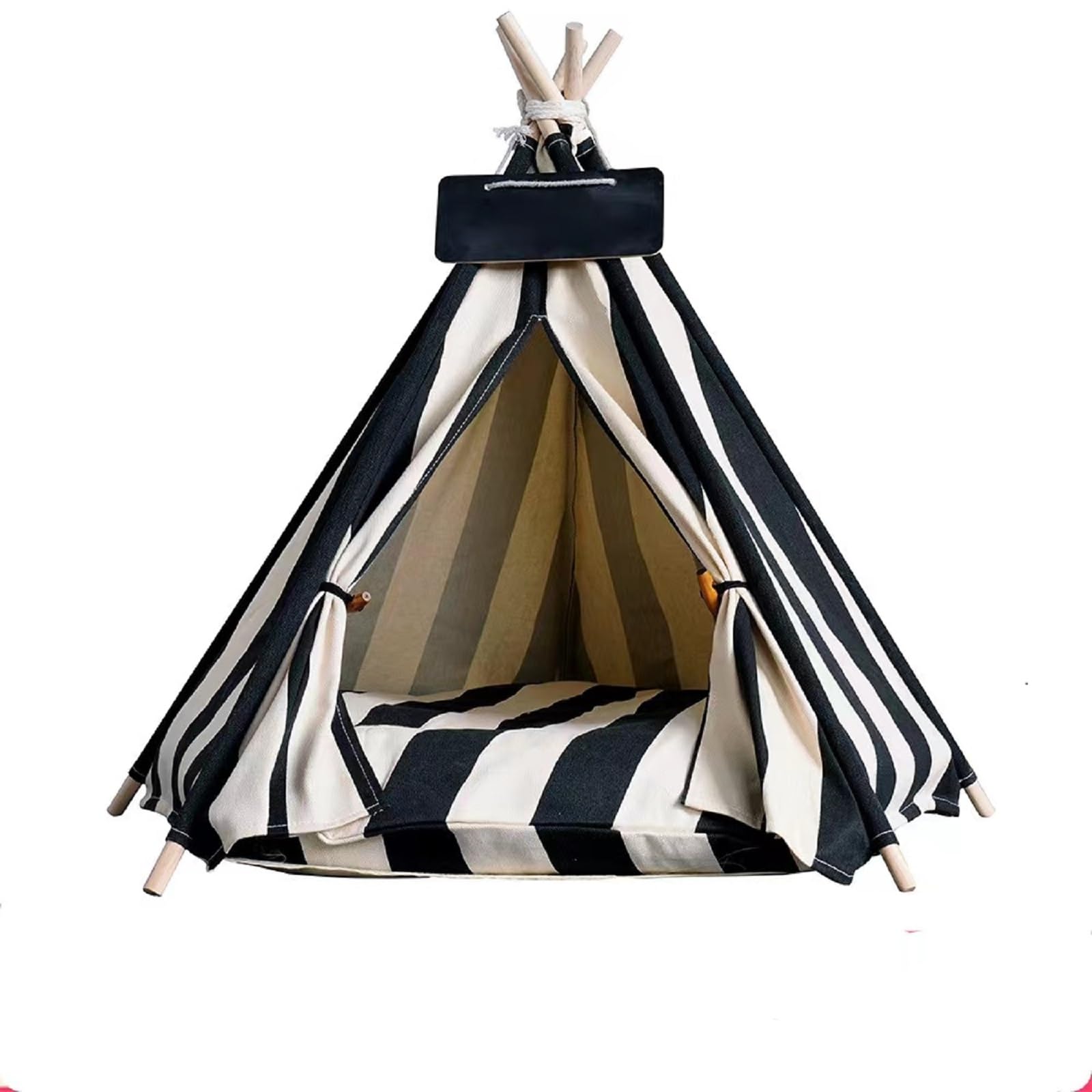 Tente-lit pour chien: espace repos intérieur tout doux.