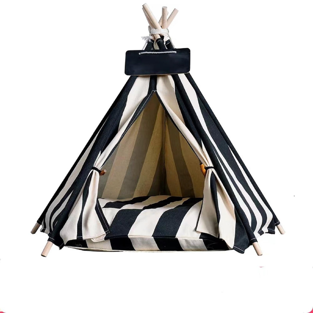 Tente-lit pour chien: espace repos intérieur tout doux.