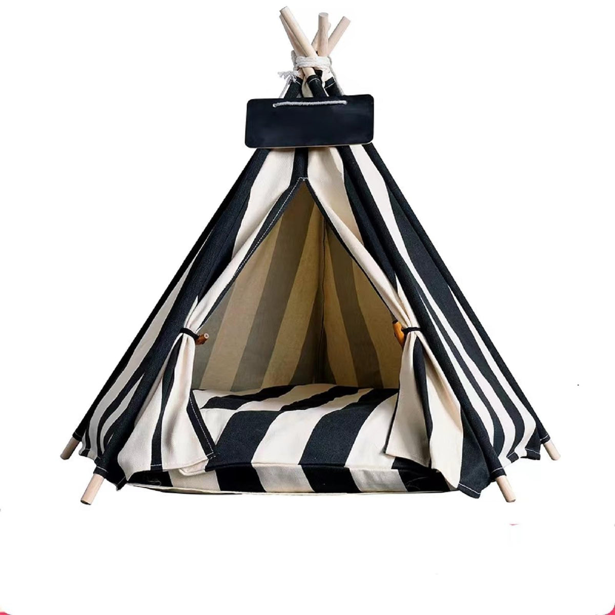 Tente-lit pour chien: espace repos intérieur tout doux.