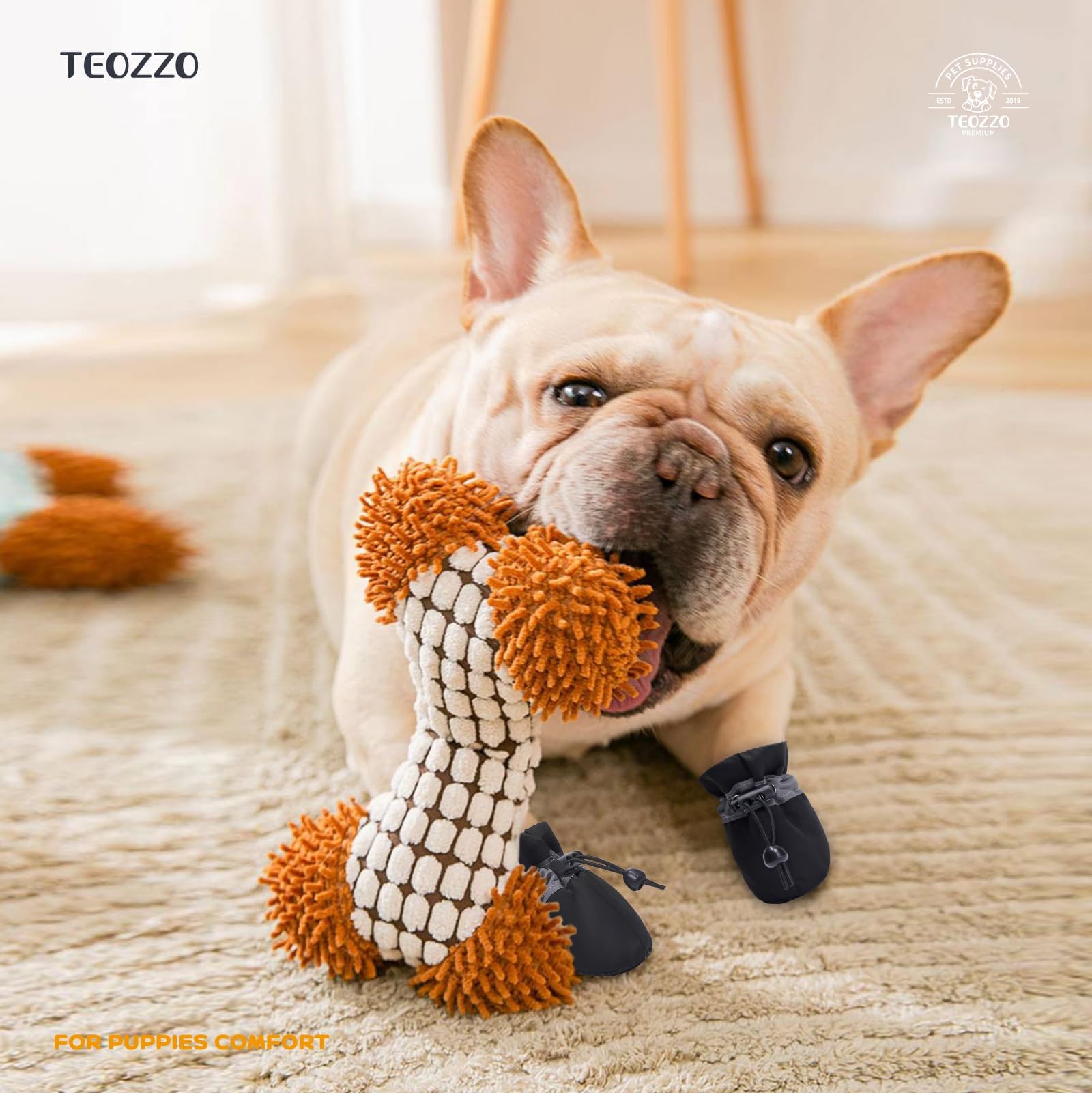TEOZZO doublure douce bottes chien, chaleur et confort intérieur.