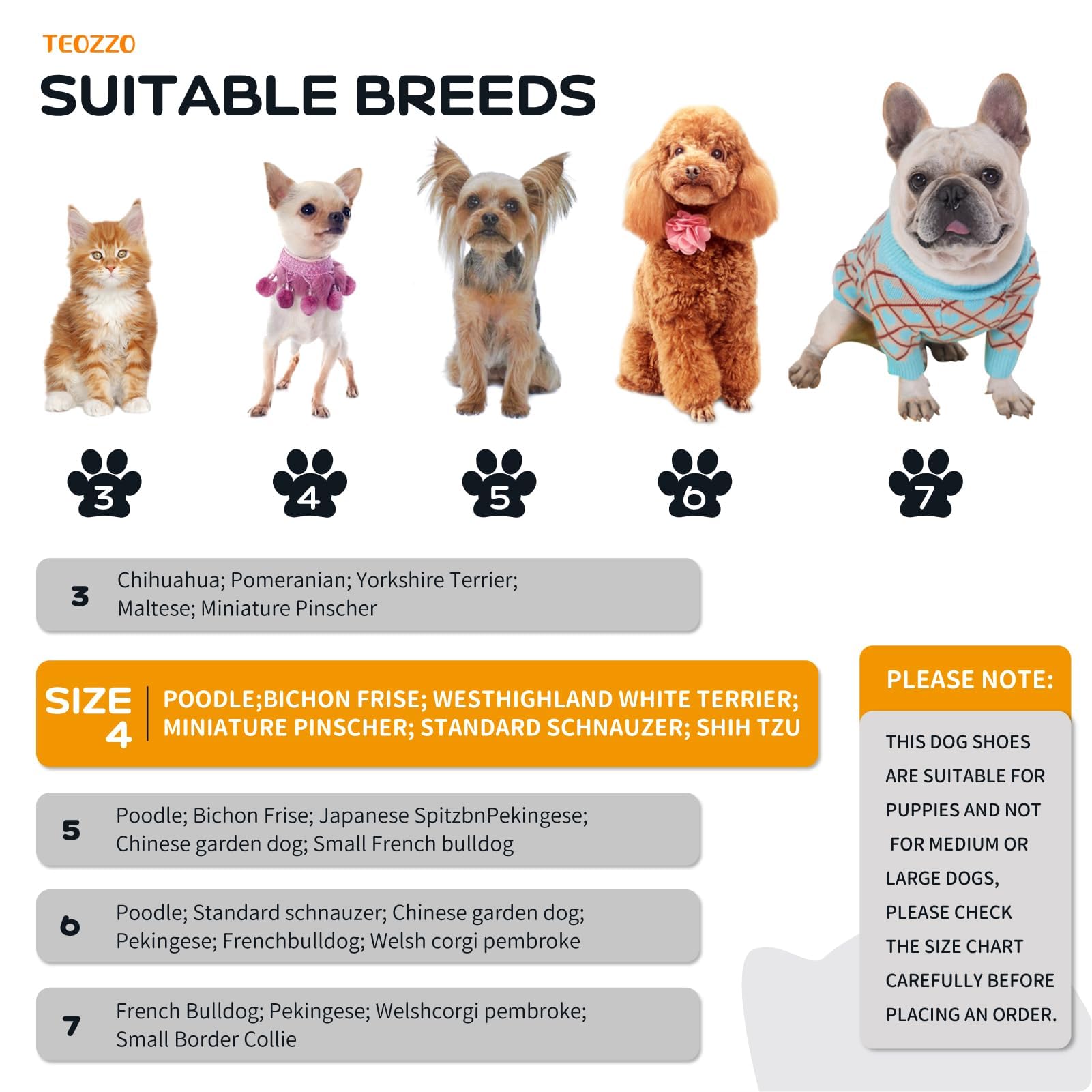 TEOZZO semelle anti-dérapante bottes chien, stabilité sur carrelage et terrain.