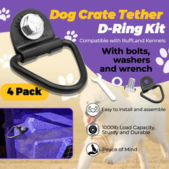 Terixe vis et rondelles pour kennels, montage durable