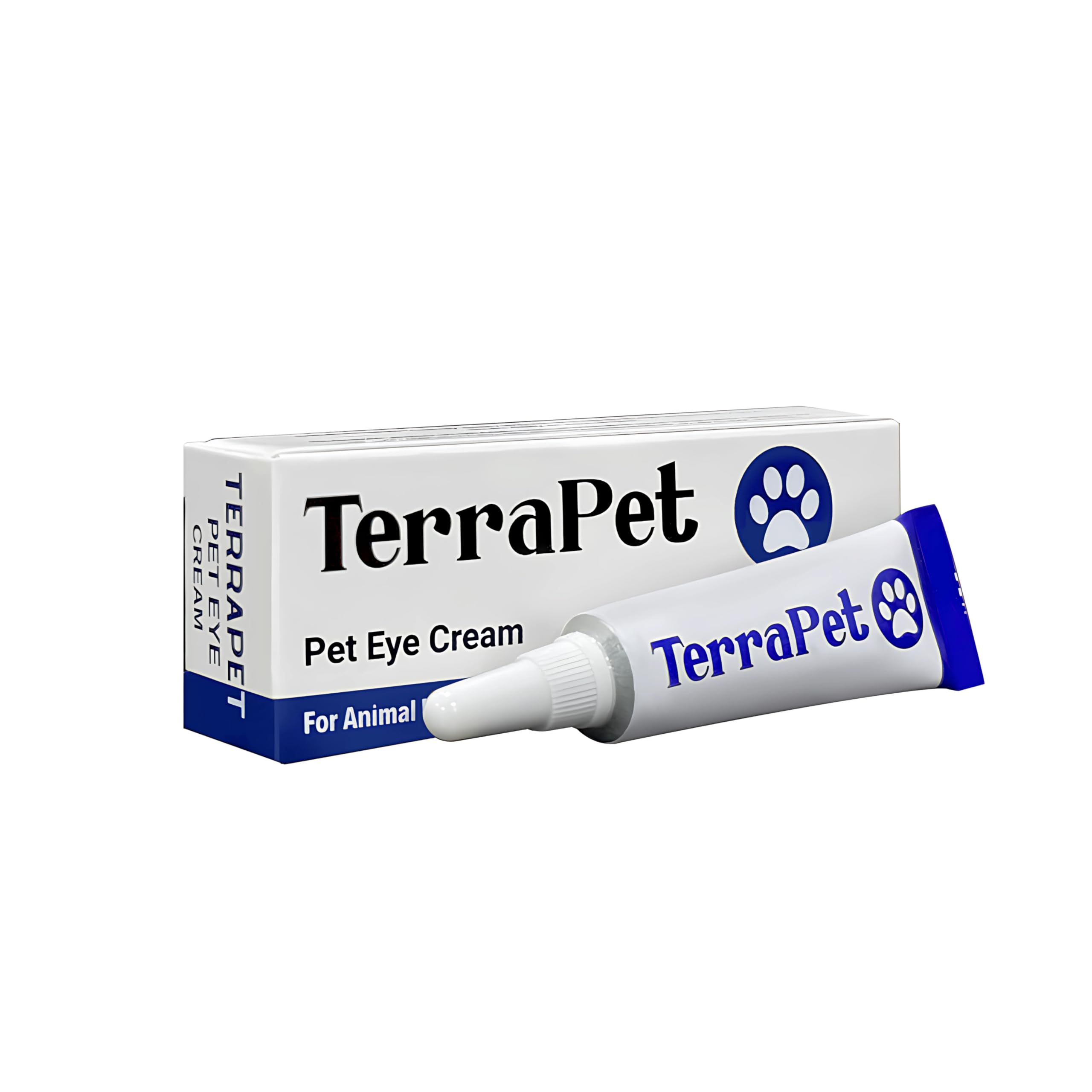 TerraPet crème yeux animaux tube — application facile autour des yeux de votre compagnon.