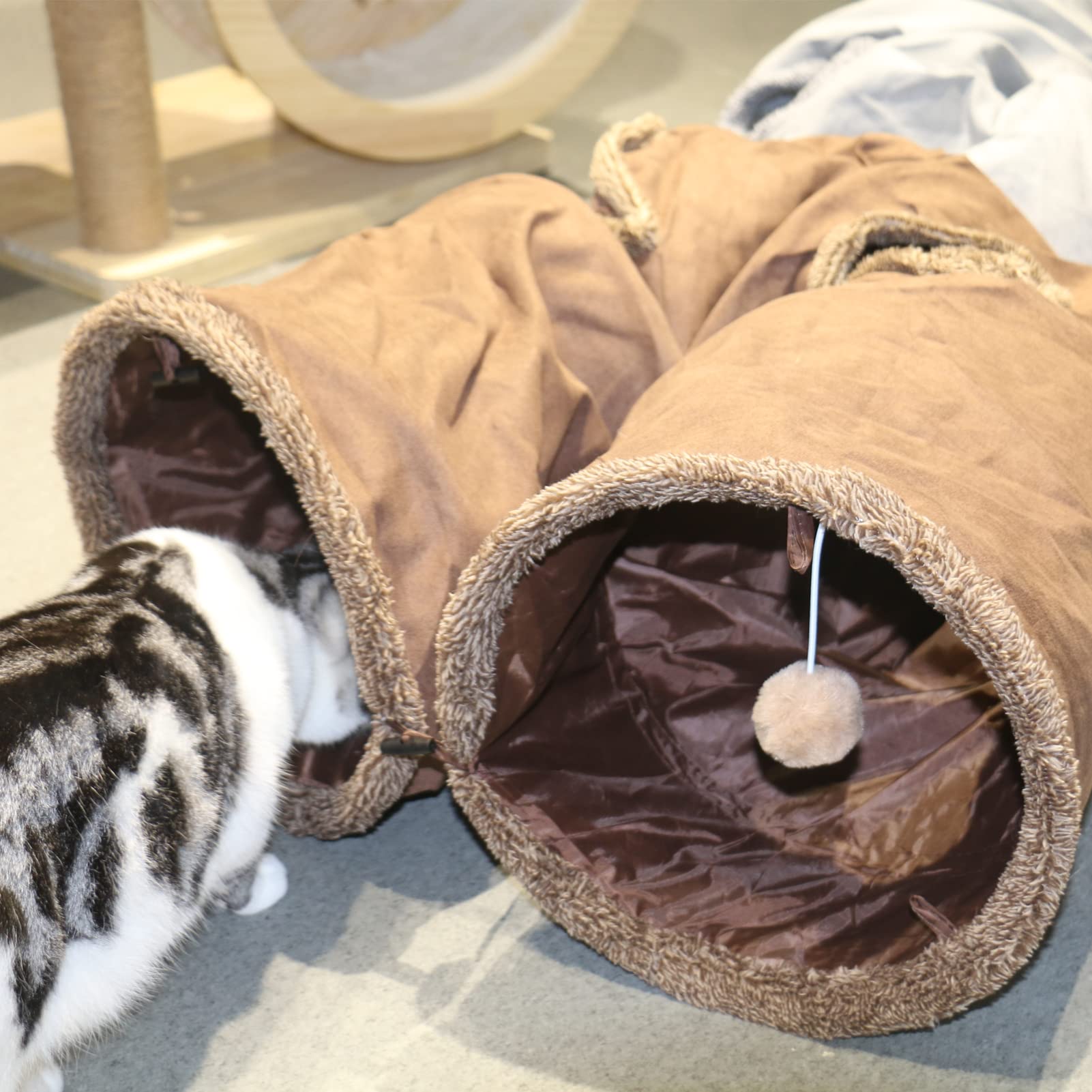 Crochets de connexion pour étendre le parcours avec d’autres tunnels.