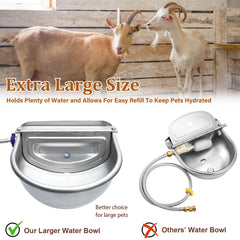 Tessco for you bac eau inox brillant – surface anti-corrosion et facile à nettoyer.