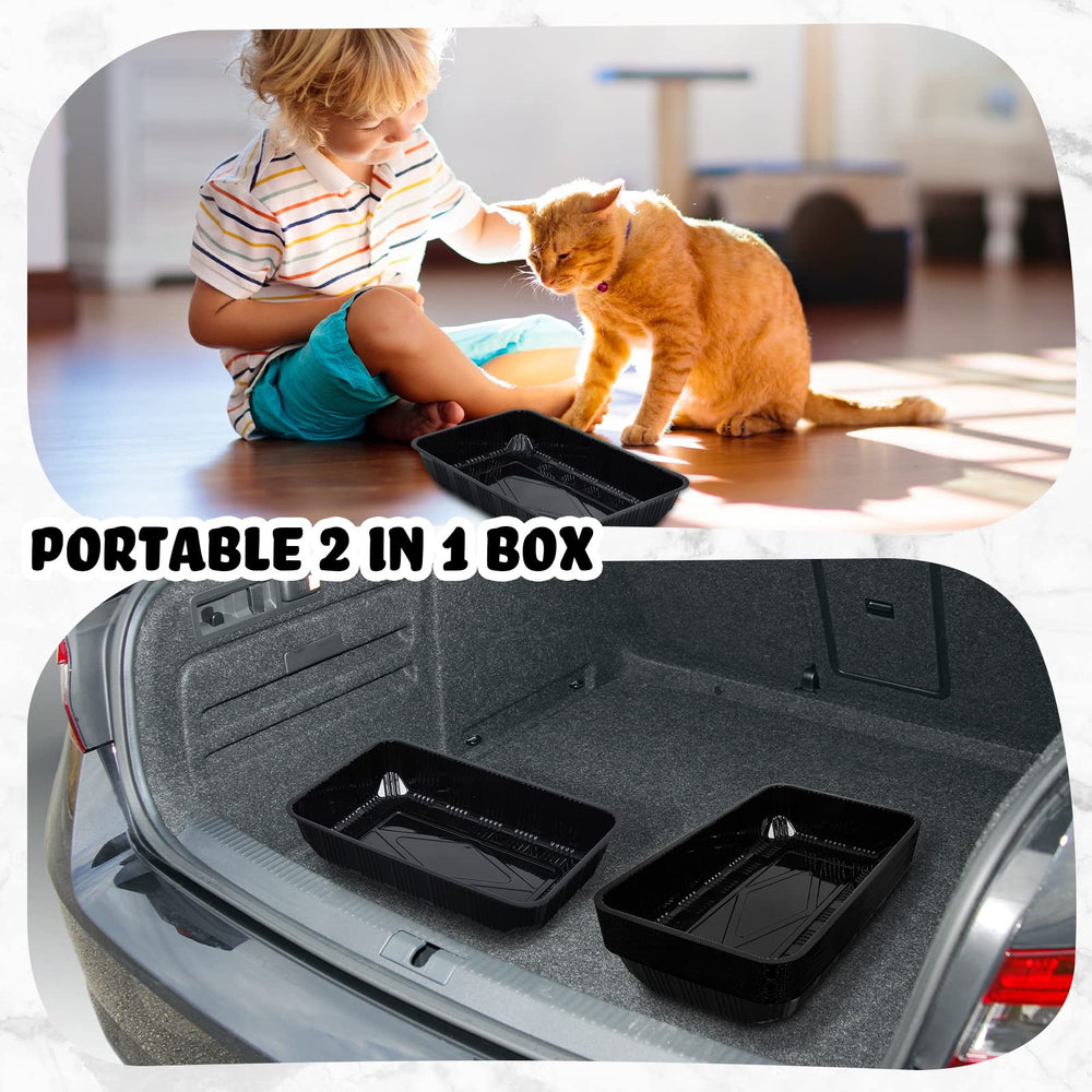 Tessco: litière jetable en voyage pour chat, pratique et hygiénique.