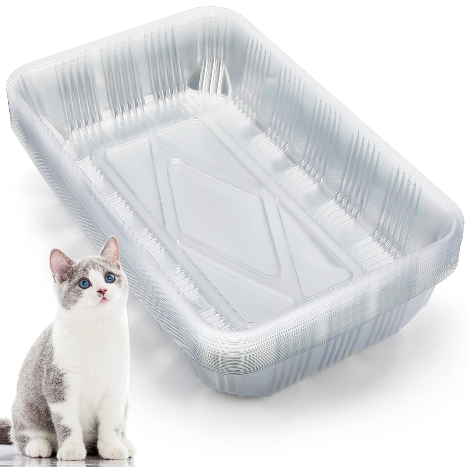 Tessco for you: boîte litière jetable pour chat, pack de 30 prêt à l'emploi
