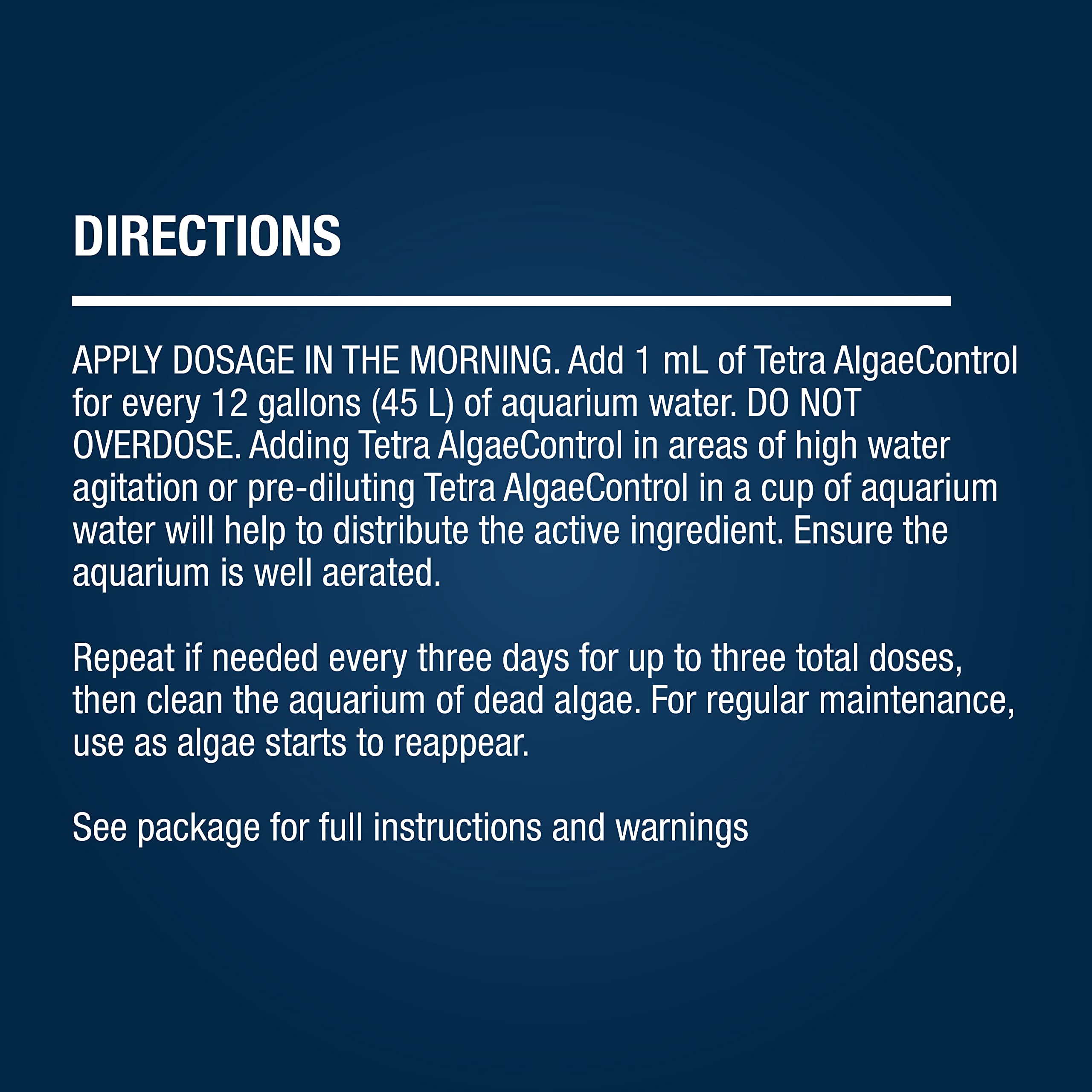 Tetra Algae Control traitement de l’eau pour aquarium clair