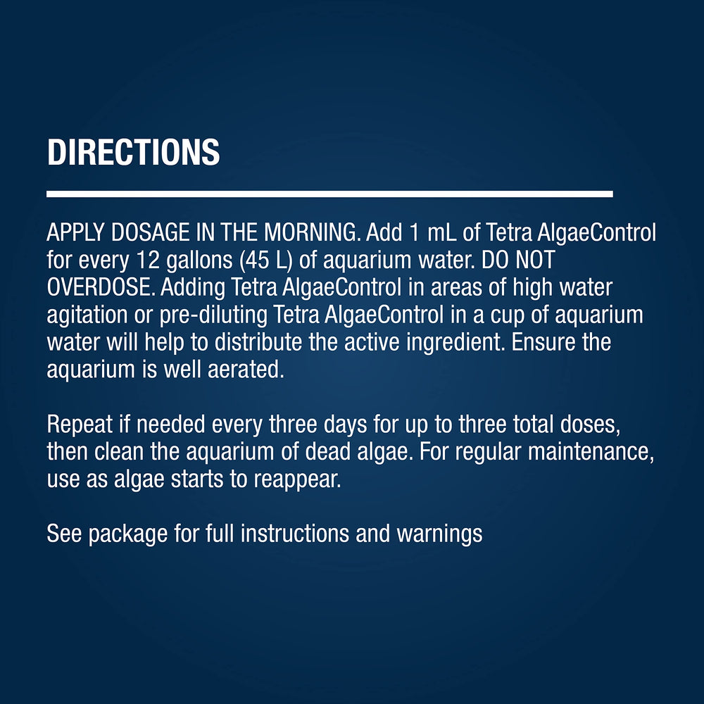 Tetra Algae Control traitement de l’eau pour aquarium clair