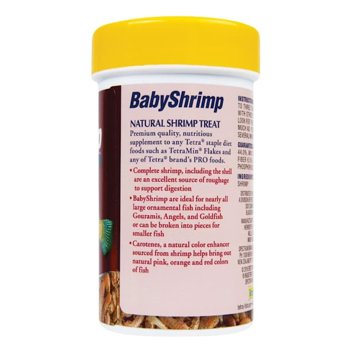 Aide potentielle à la digestion grâce aux crevettes sèches Tetra BabyShrimp.