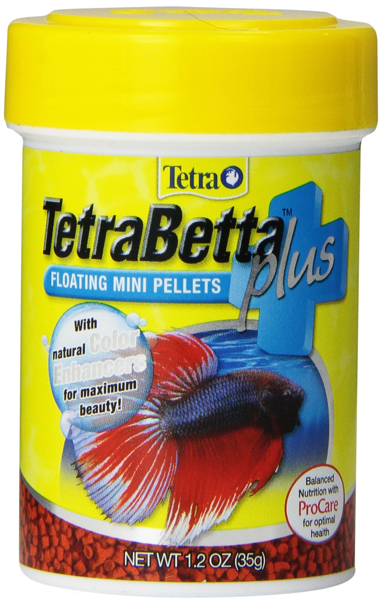 TetraBetta Plus pellets-flottants-mini faciles à doser pour l’alimentation quotidienne du betta.