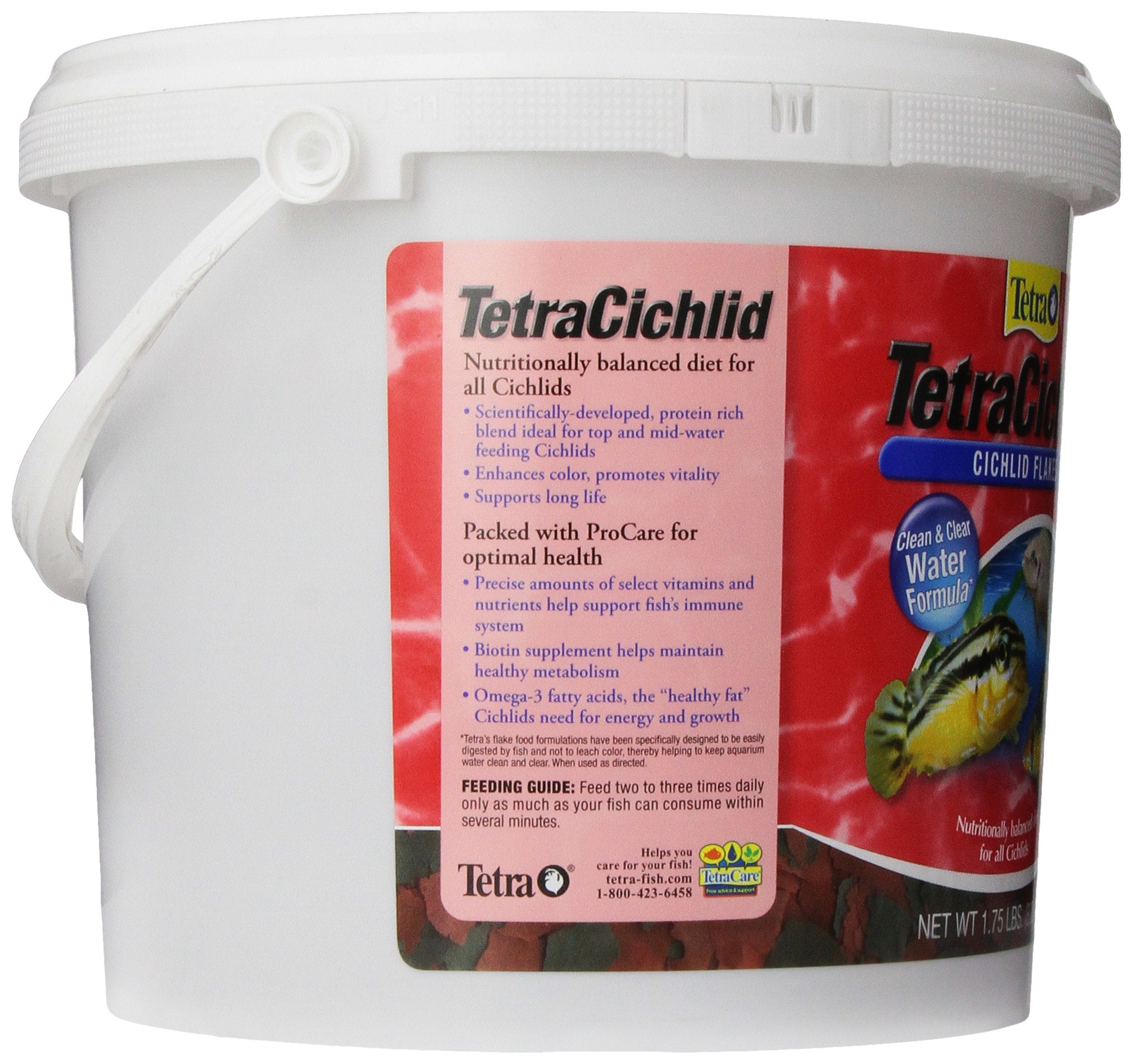 TetraCichlid Flakes flocons riches en protéines favorisant couleur et vitalité des poissons