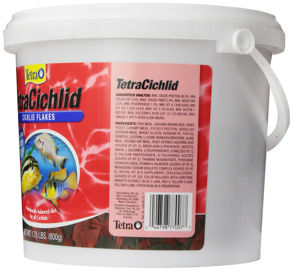 TetraCichlid Flakes formule ProCare soutenant le système immunitaire des poissons