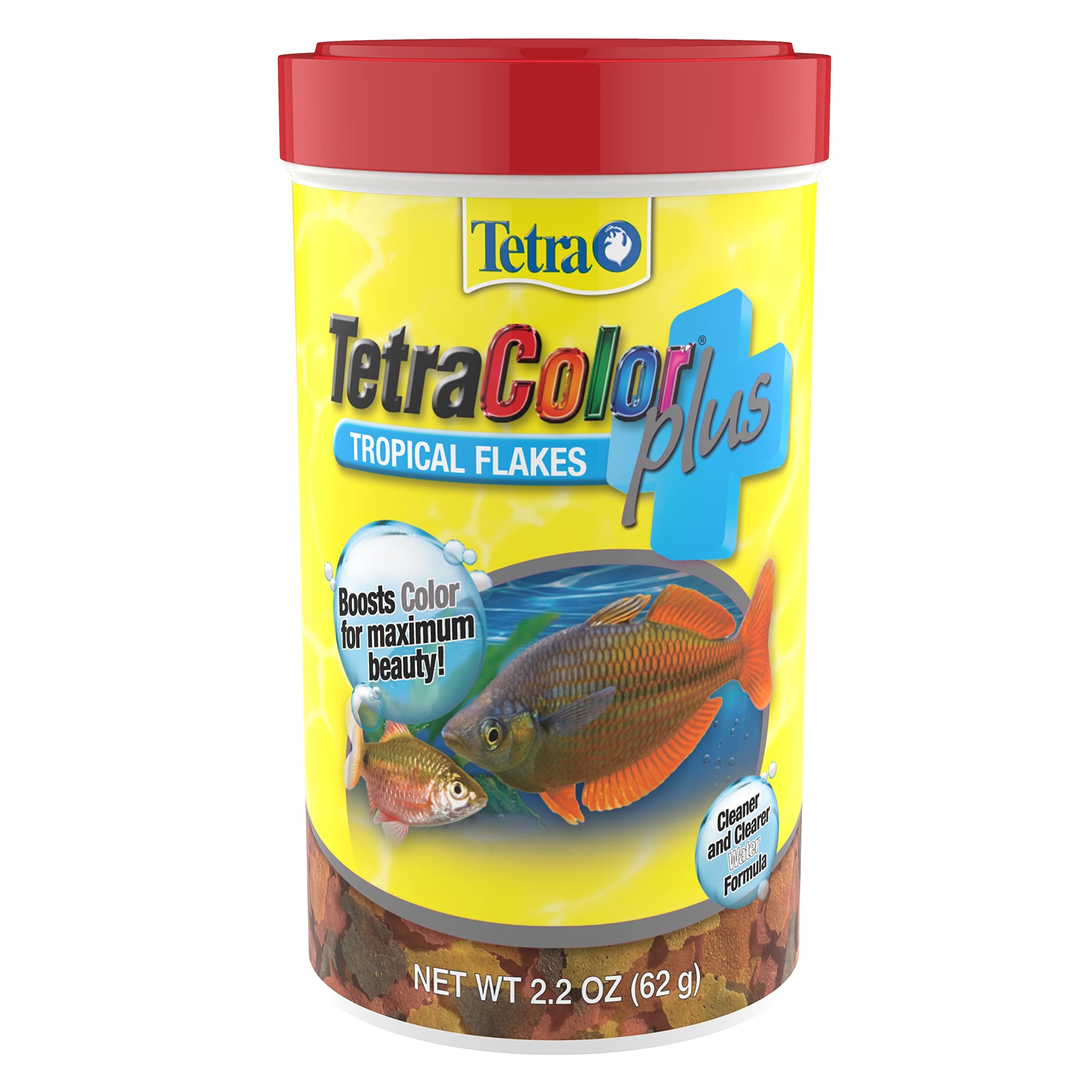 TetraColor PLUS Flakes dans bol, aliment pratique pour poissons tropicaux colorés