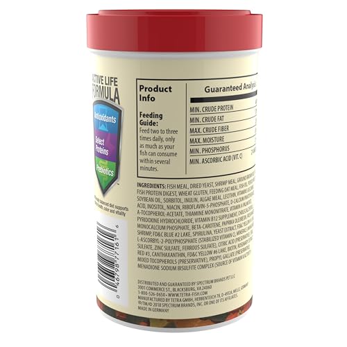 Flocons Tropicaux TetraColor avec doseur pour dosage précis