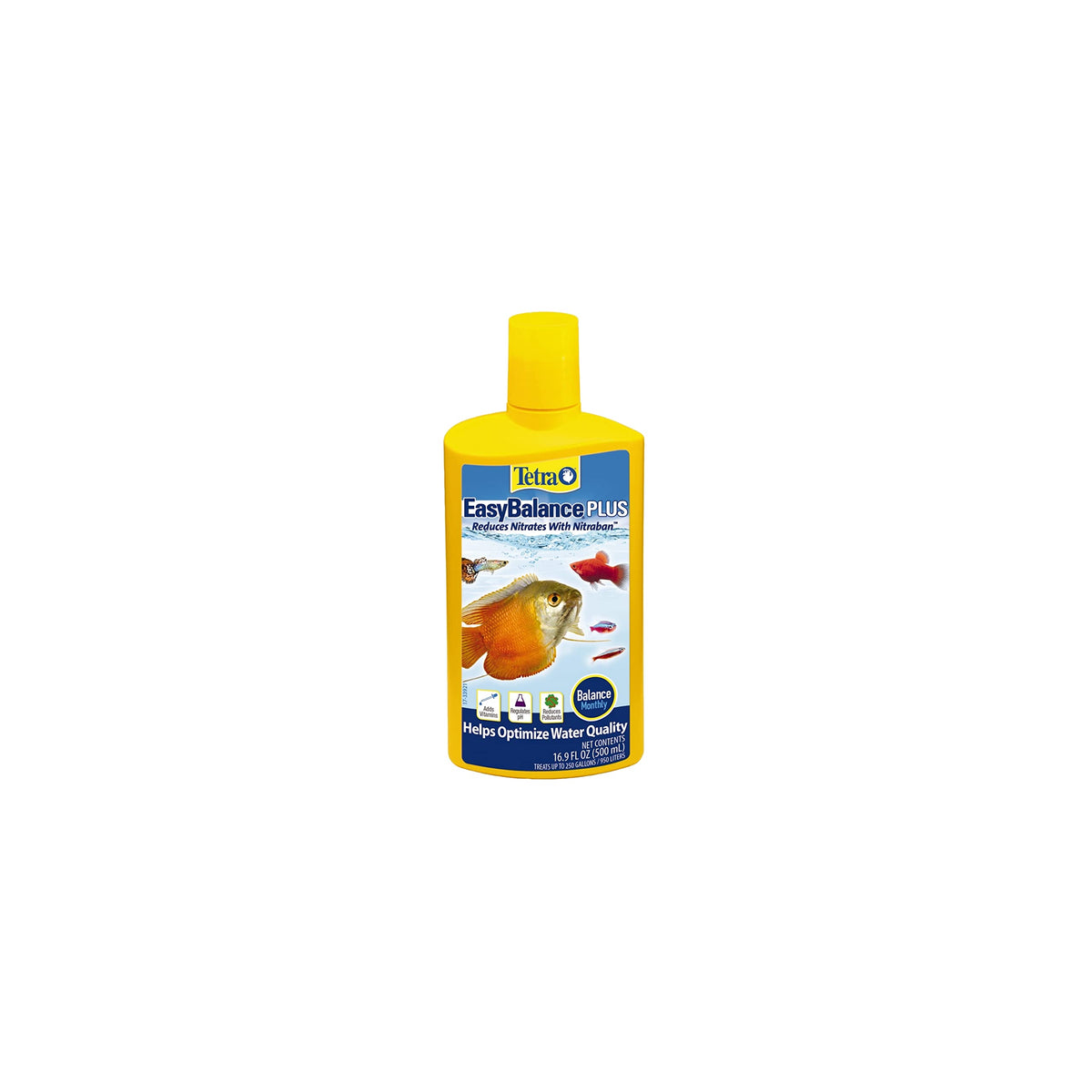 Tetra EasyBalance Plus – bouteille-mesure pour dosage précis dans l'aquarium.