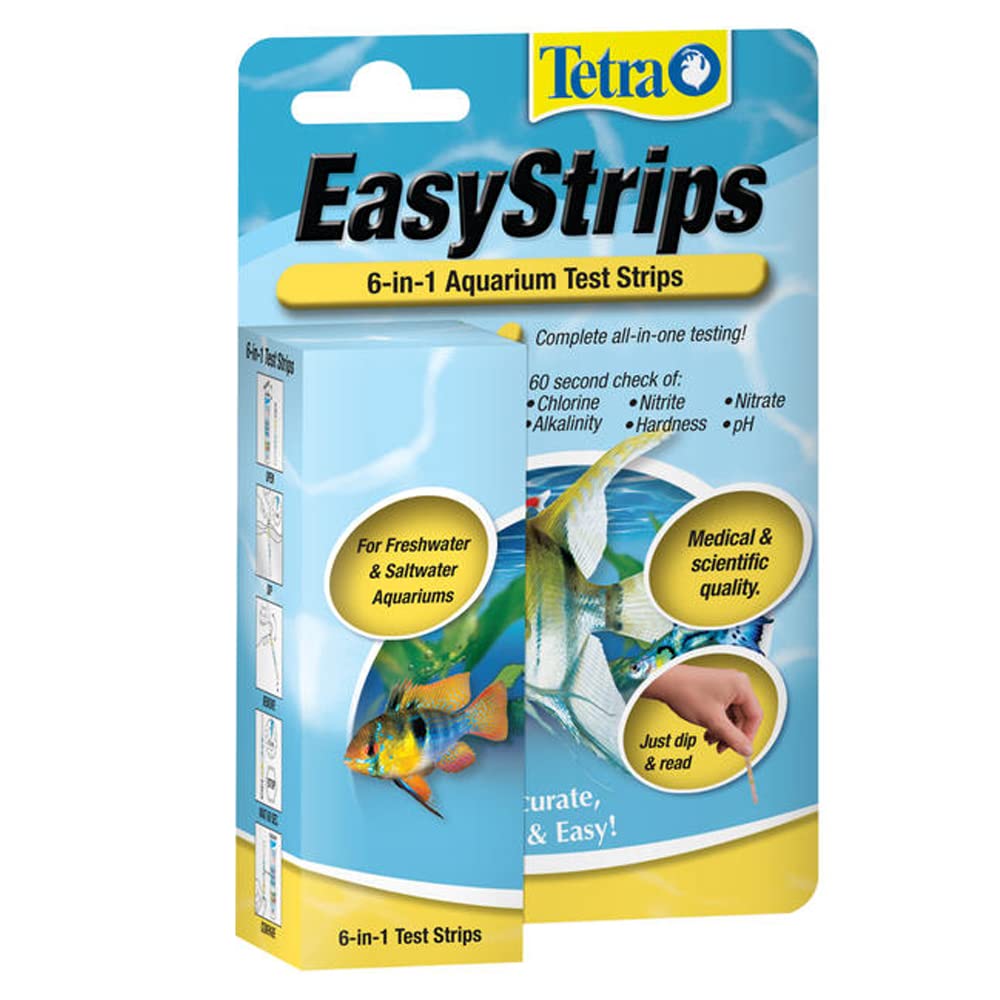 Tetra EasyStrips: bandelette test prête à plonger pour évaluer les niveaux d'eau rapidement.