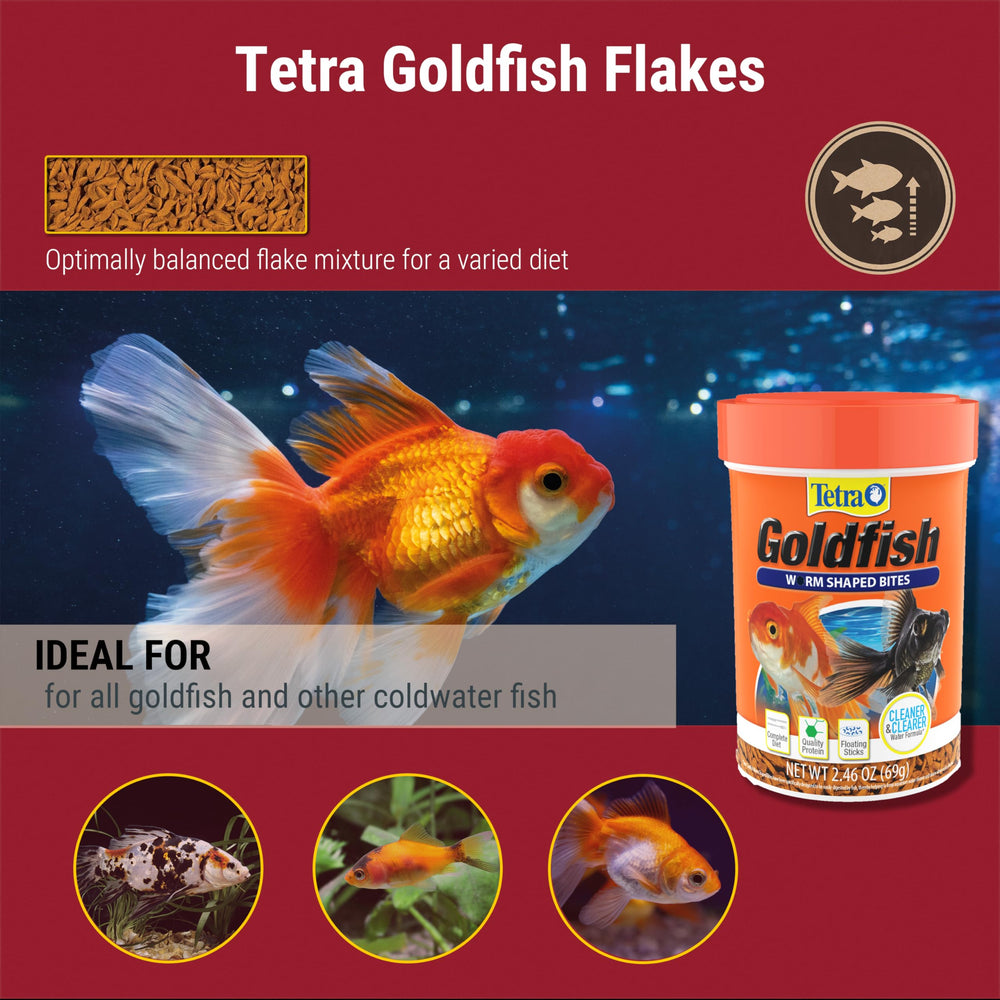 Formule digestible de Tetra Goldfish, eau plus claire possible