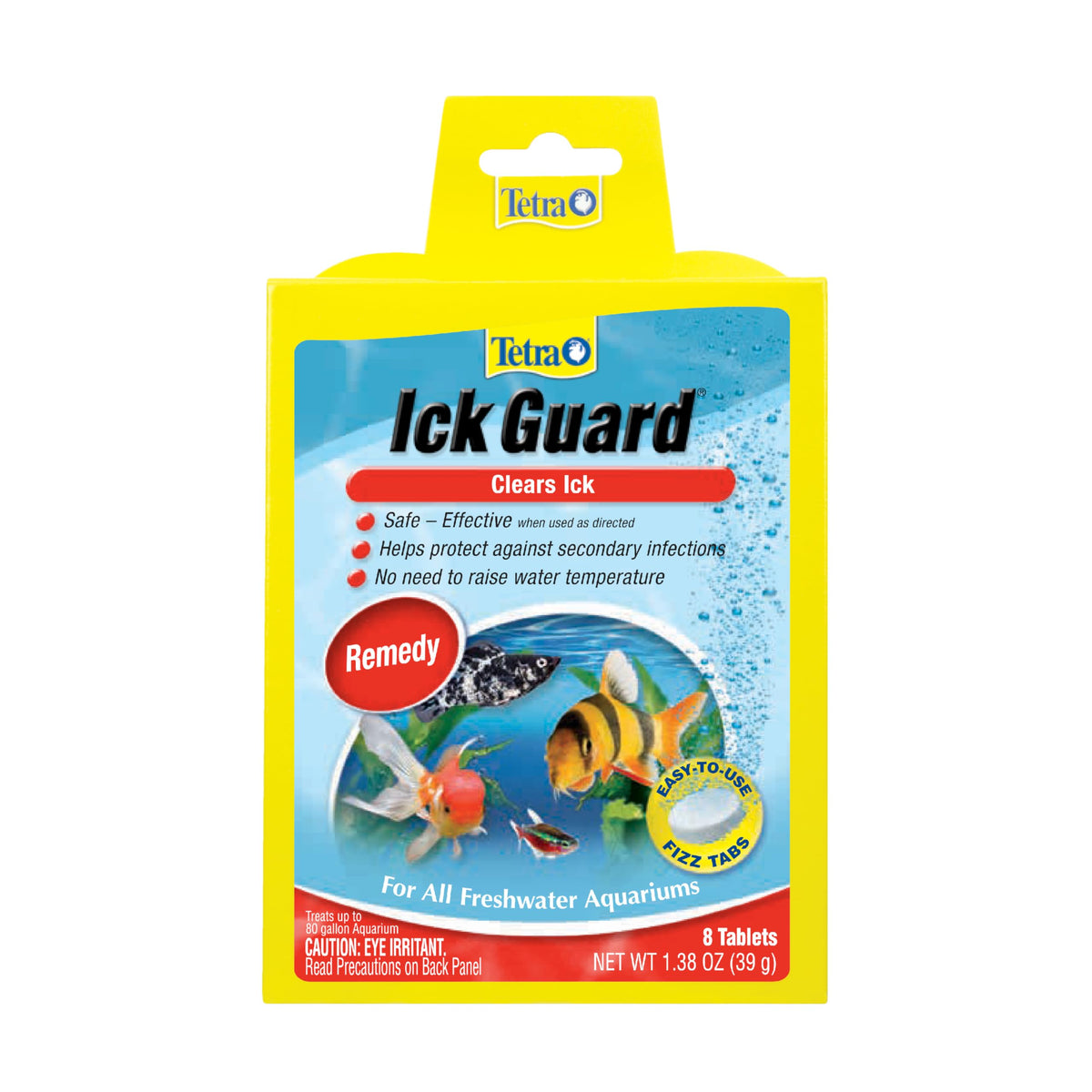 Tetra Ick Guard emballage, solution pratique pour l’ich dans l’aquarium.