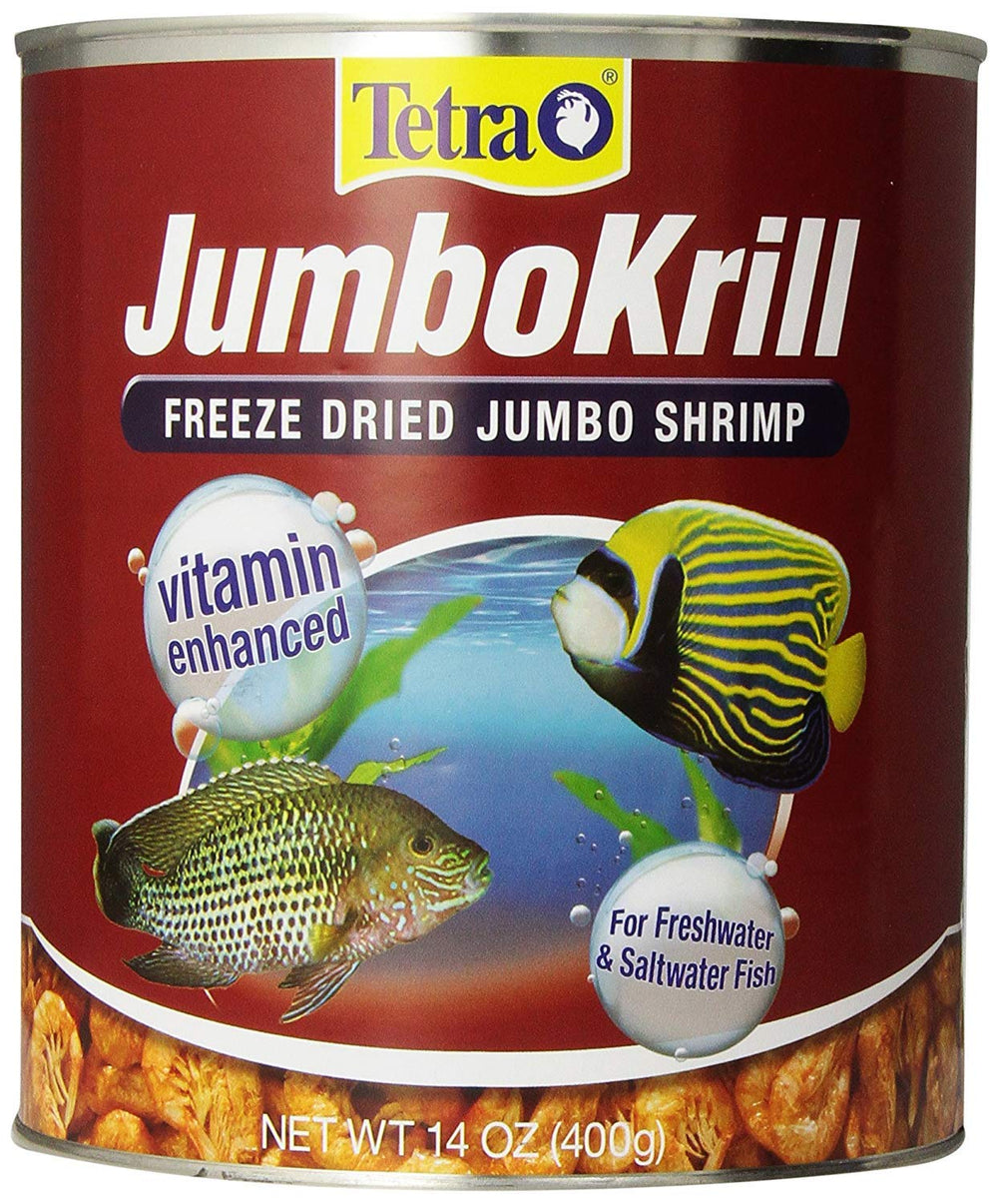 Tetra JumboKrill: crevettes sèches entières pour l'appétit des poissons.