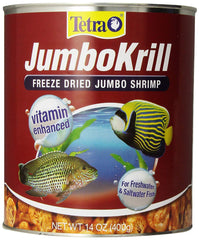 Tetra JumboKrill: crevettes sèches entières pour l'appétit des poissons.