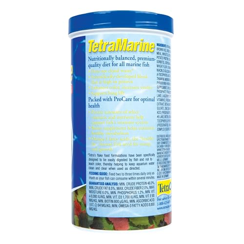 TetraMarine flocons dans le bocal – ouverture facile et alimentation pratique.