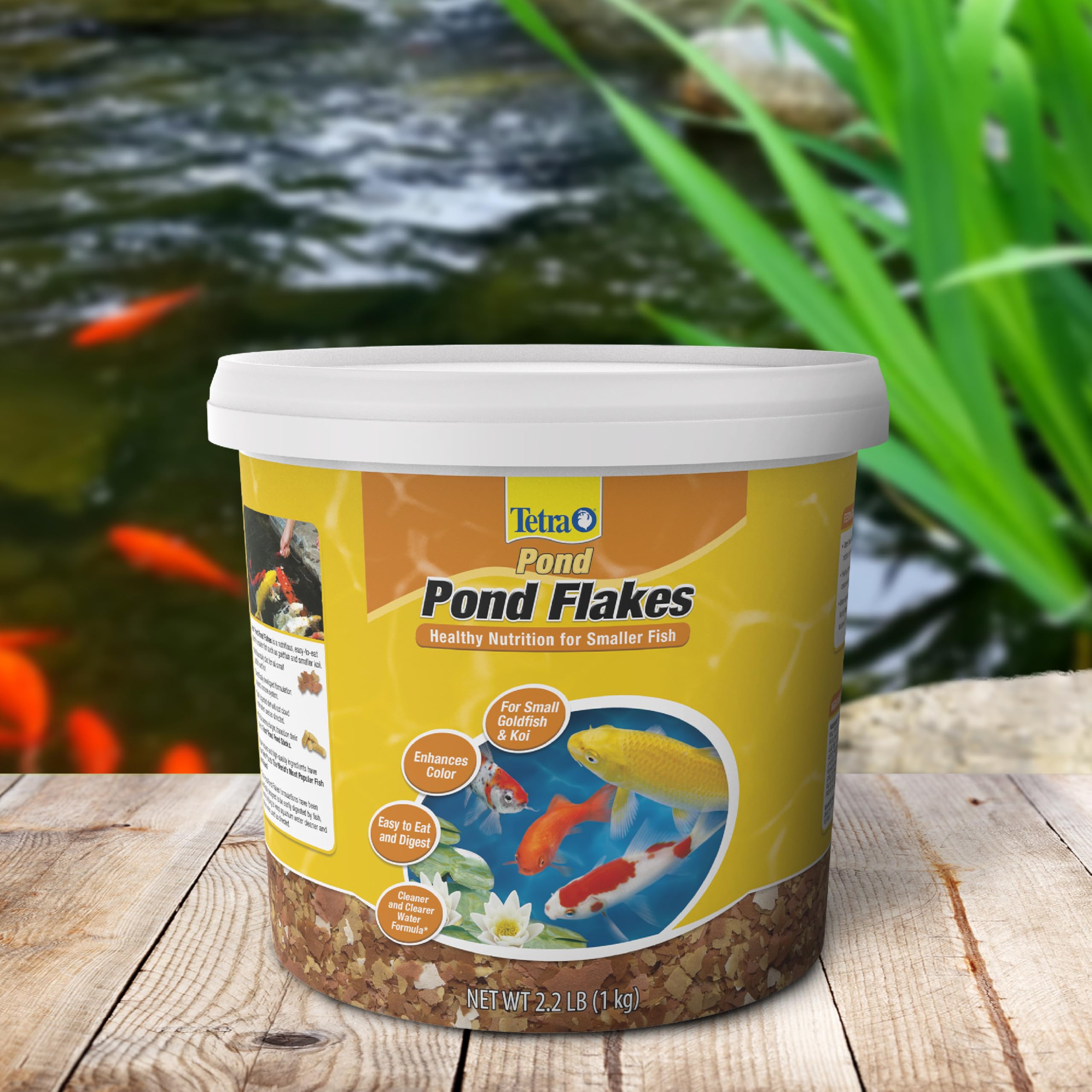 Tetra Pond Flakes: choix fiable pour l’alimentation des petits poissons de bassin.