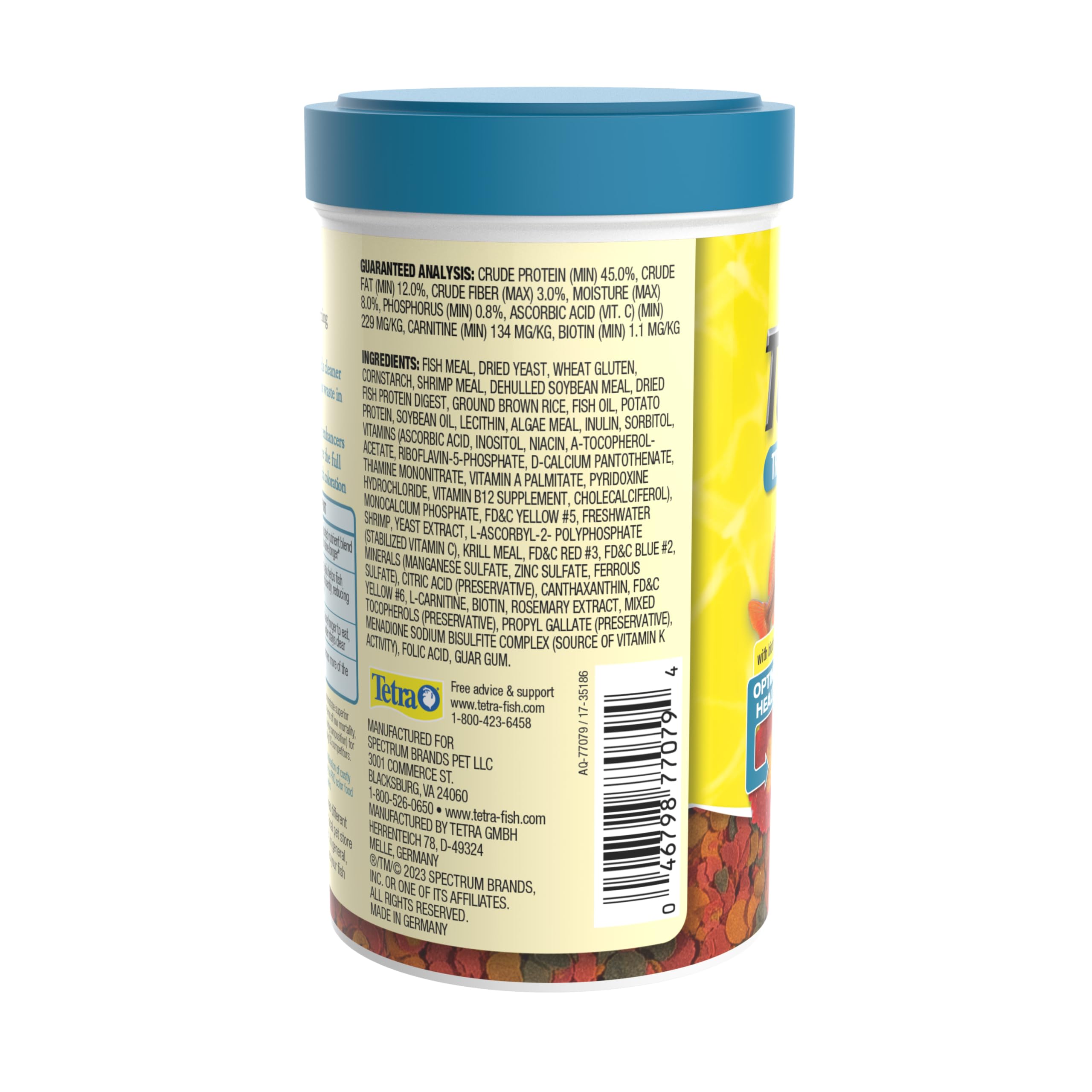 TetraPRO Color Crisps couleur tropicale plus vive pour vos poissons.