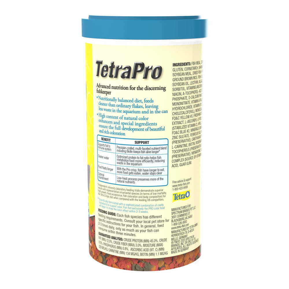TetraPro Tropical Color Croquettes couleur naturelle renforcée pour poissons