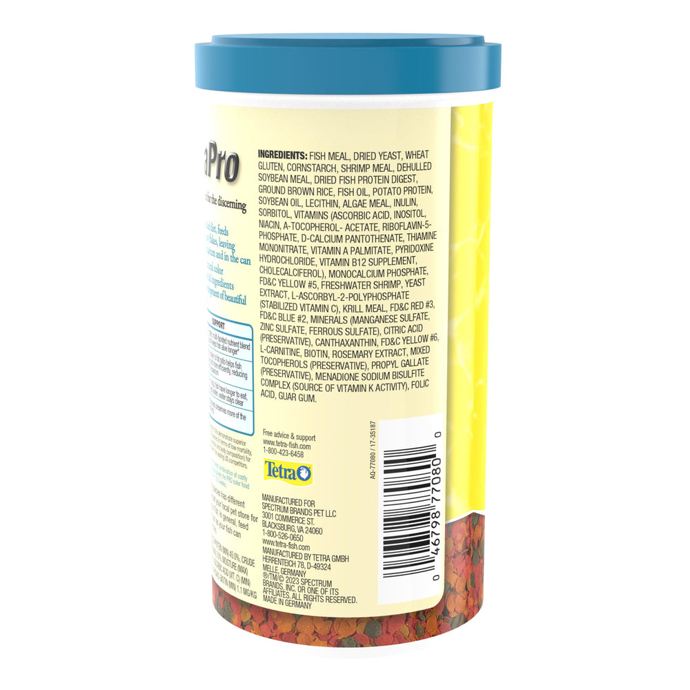 TetraPro Tropical Color Croquettes pour poissons tropicaux, alimentation flottante