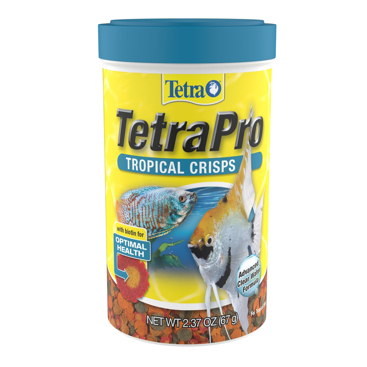 TetraPRO Tropical Crisps, granulés colorés dans l'an aquarium, soutien potentiellement la couleur.