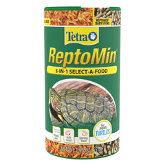 Tetra ReptoMin 3-en-1 batonnet bebe, facile à manger pour tortues aquatiques.