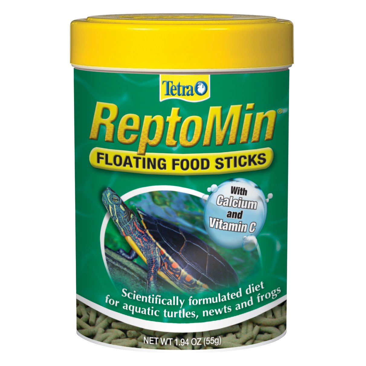 Tetra ReptoMin bâton flottant pour tortues aquatiques, alimentation simple et pratique.