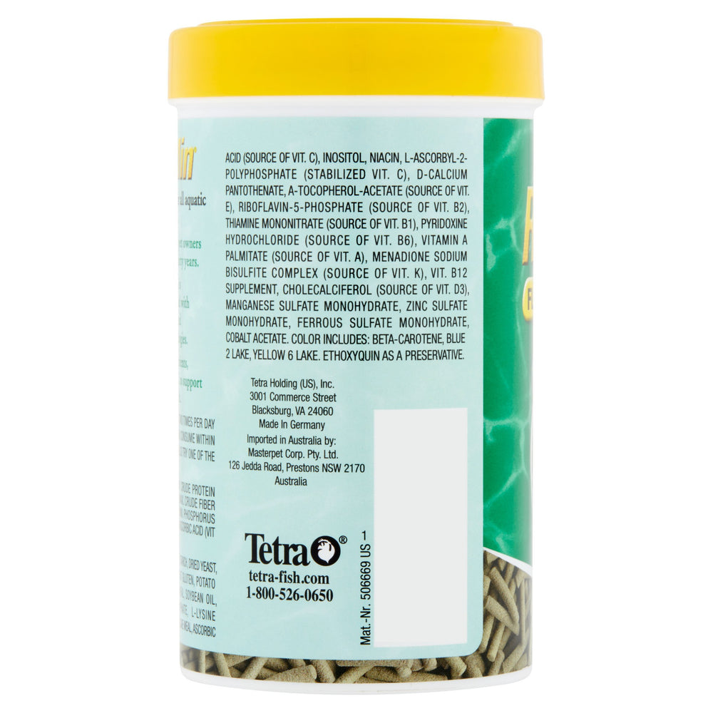 Tetra ReptoMin, bâtonnets flottants pour tritons, digestion facile.