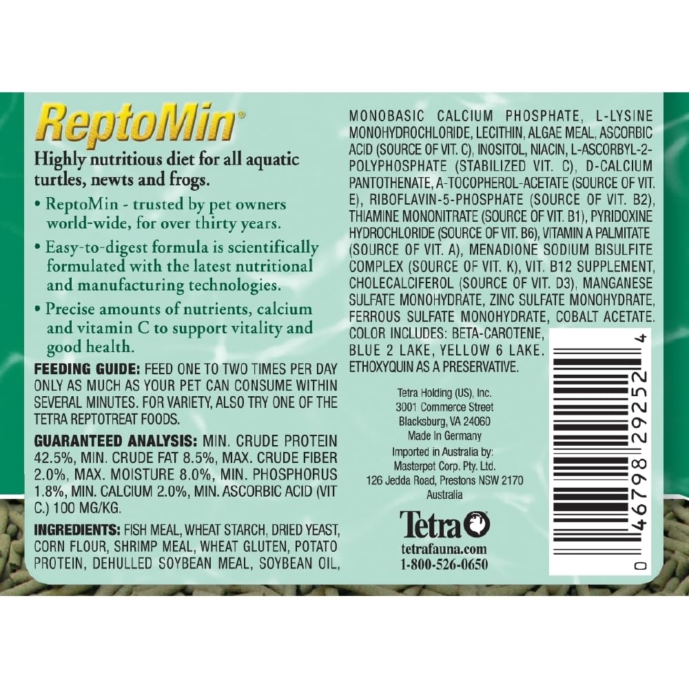 Tetra ReptoMin préparation et utilisation, distribution facile.