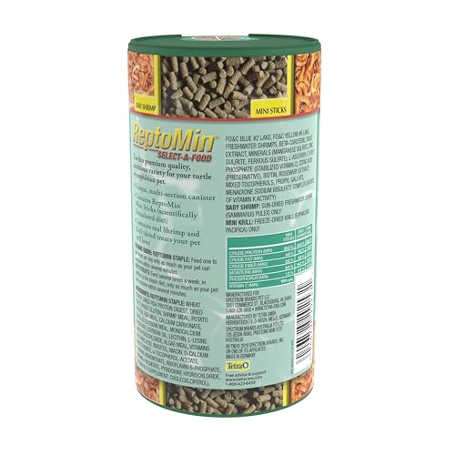 Tetra ReptoMin Select-Food, boulettes nourrissantes pour tortues et amphibiens.