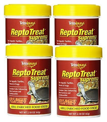 Tetra ReptoTreat Suprema : bâtonnets nutritifs pour tortues aquatiques et amphibiens, riches en Omega-3.