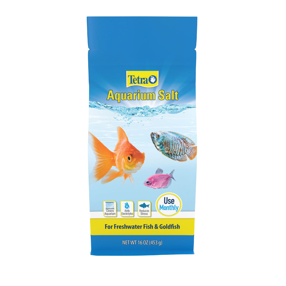 Tetra Sel d'Aquarium: bouteille 16 oz prête à l'entretien des poissons d'eau douce.